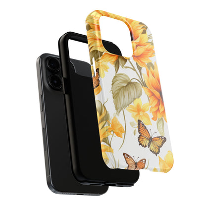 Sunflower & Butterfly Bliss - iPhone Series Case