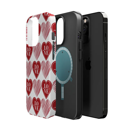 Red Love Heart Pattern – MagSafe