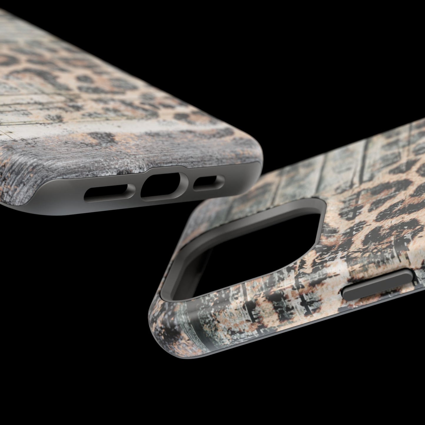 Rustic Leopard Wood Print - MagSafe iPhone Series Case