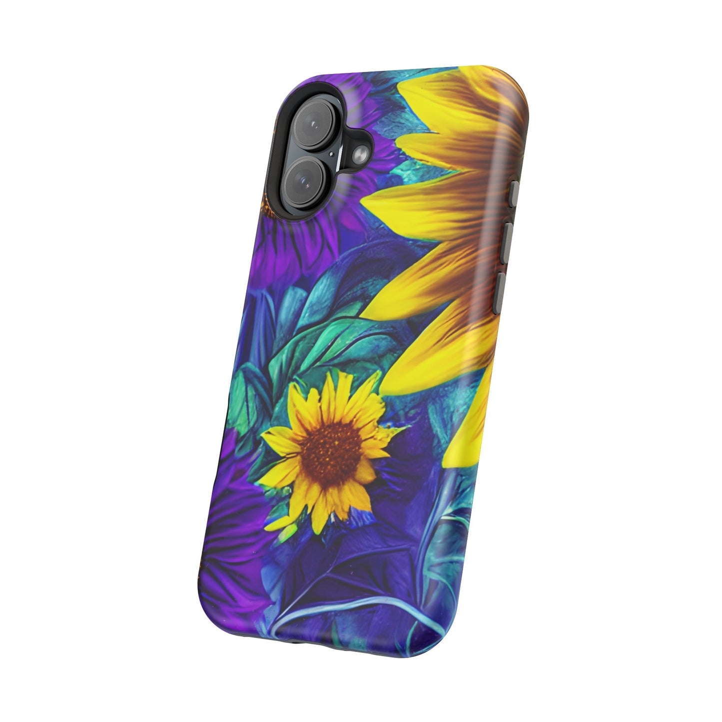 Purple & Gold Sunflower Dream - MagSafe iPhone Series Case