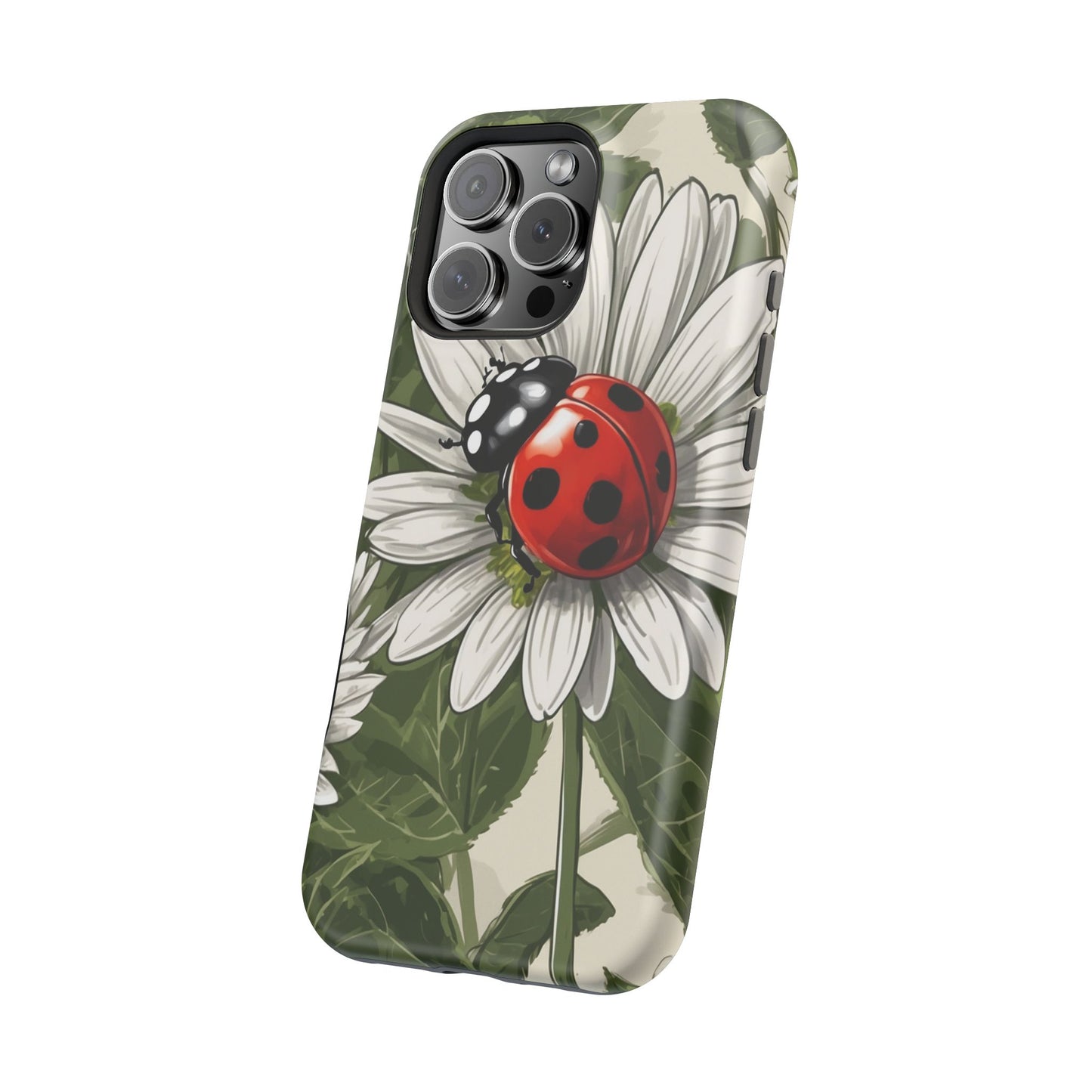 Ladybug & Daisy Garden Charm - MagSafe iPhone Case