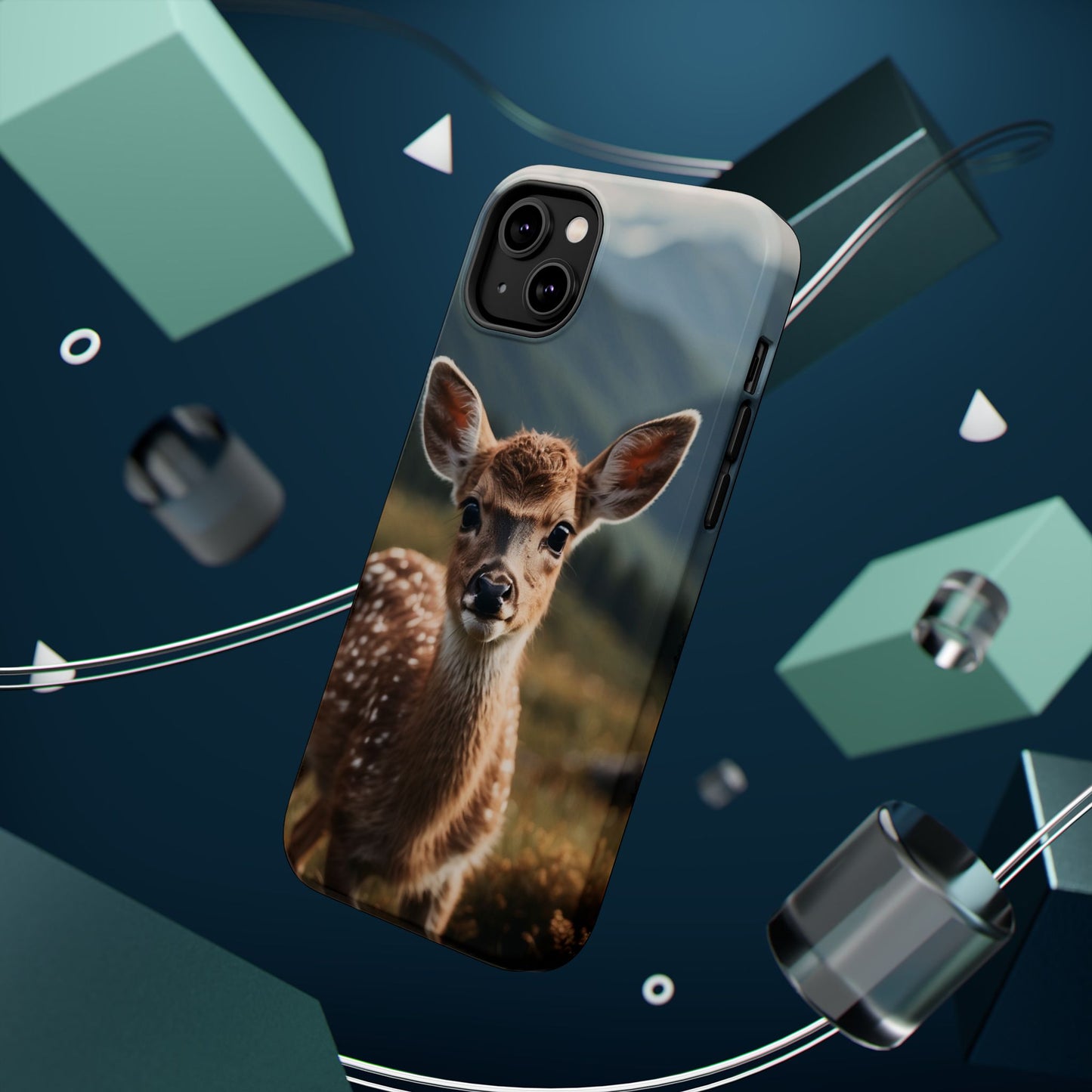 Gentle Fawn in Mountain Meadows MagSafe iPhone Case