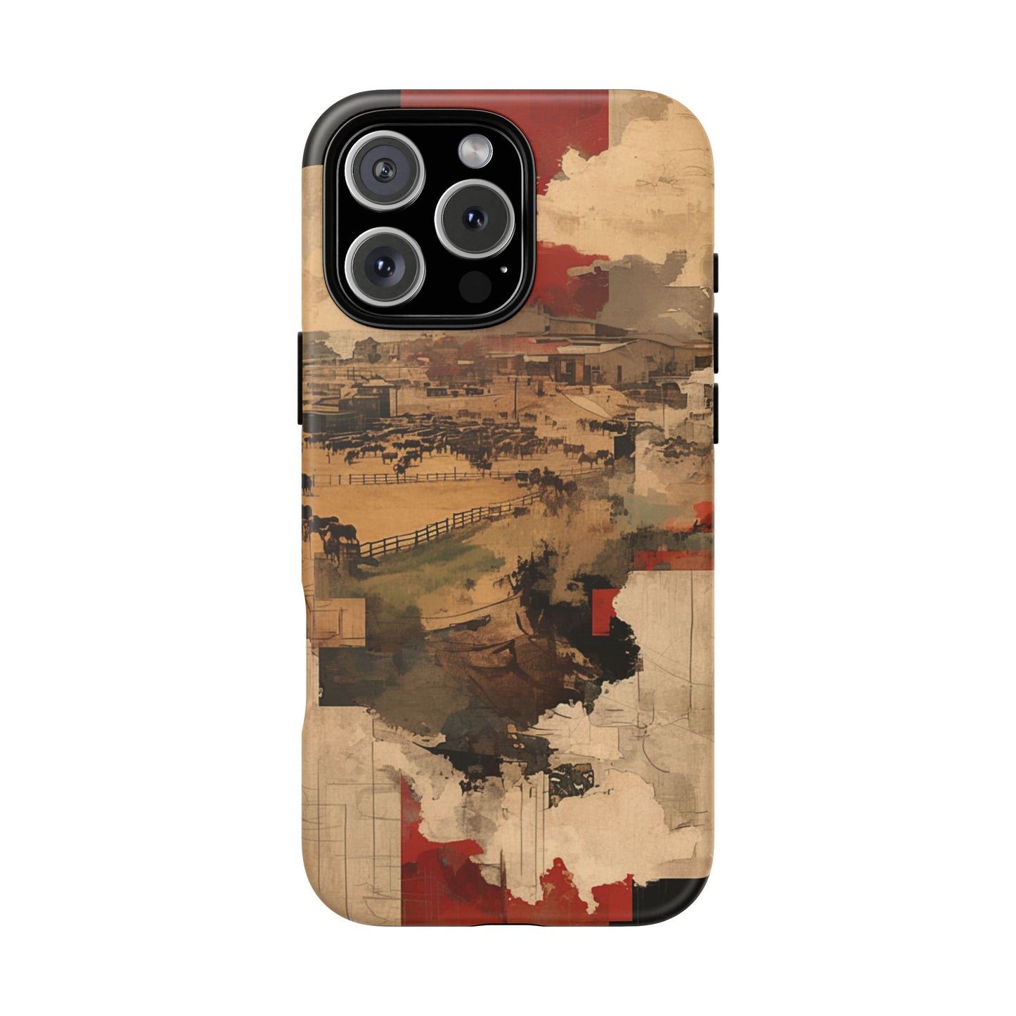 Vintage Abstract iPhone Case - Rustic Art Protective Cover