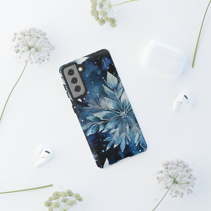 Winter’s Embrace – Blue Snowflake Samsung Galaxy Case