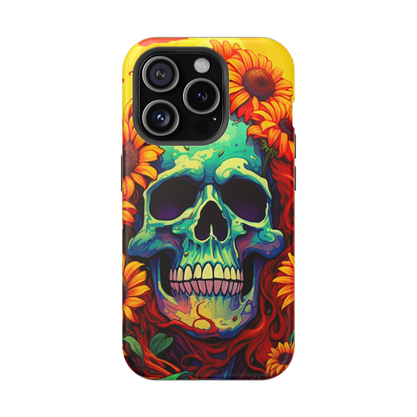 Sun Kissed Skull MagSafe iPhone Case