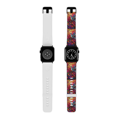 Radiant Multicolor Bird Artwork Apple Watch Band