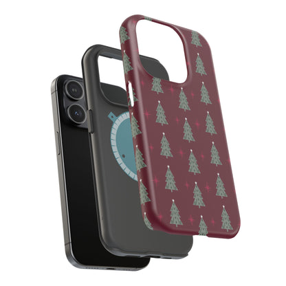 Retro Christmas Tree Pattern – MagSafe iPhone Series Case