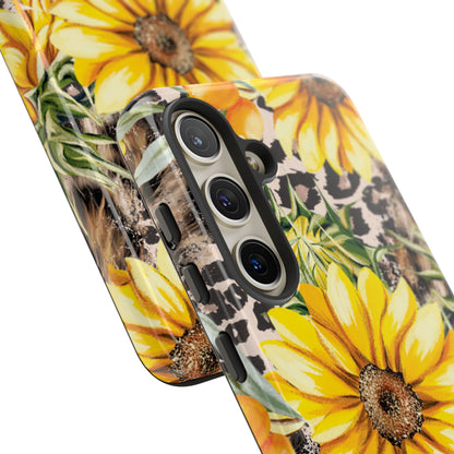 Leopard Sunflower Chic - Samsung Galaxy Series Case