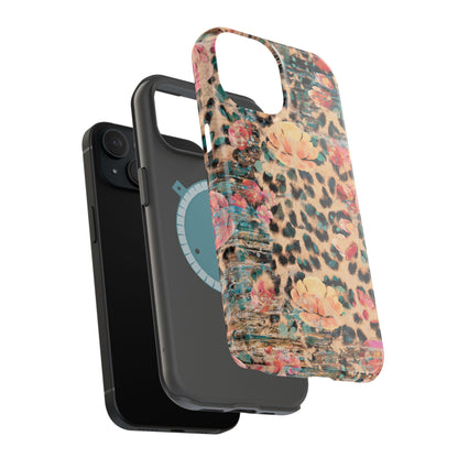 Rustic Floral Leopard - MagSafe iPhone Series Case