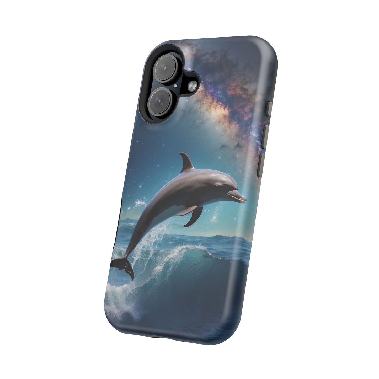 Dolphin Galaxy Splash - MagSafe-Compatible Case