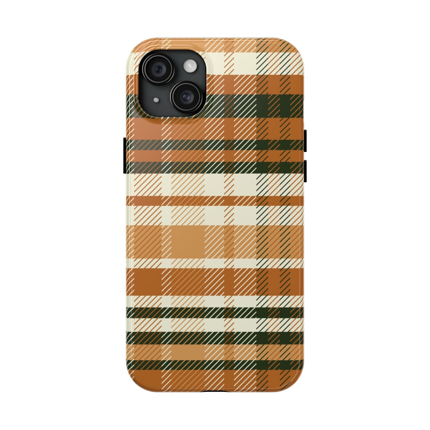 MagSafe Case - Pumpkin Spice Plaid Design