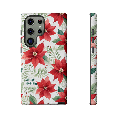 Festive Poinsettia Holiday Pattern – Samsung Galaxy Series Case