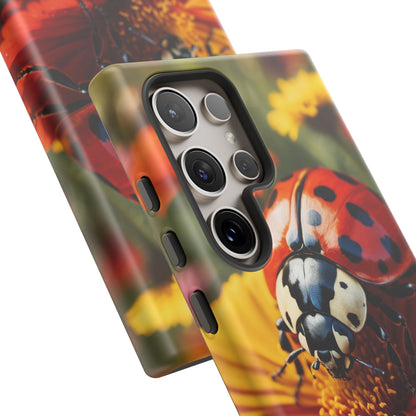 Ladybug on Orange Daisy - Samsung Galaxy Case