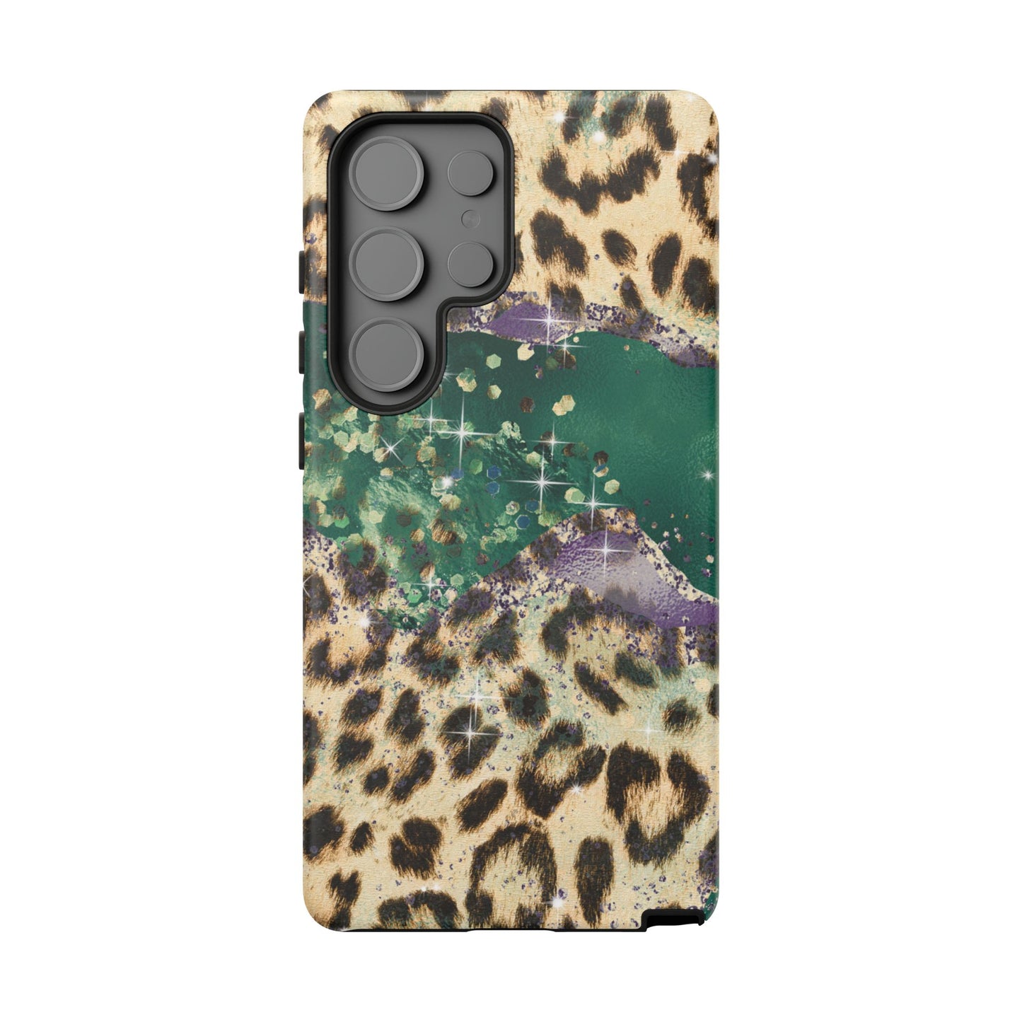 Emerald Glitter Leopard Print - iPhone Series Case