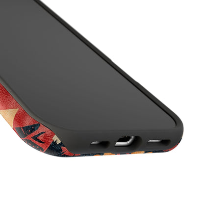 Bold Aztec Pattern Tough MagSafe iPhone Case – Vibrant Geometric Design, Dual-Layer Protection