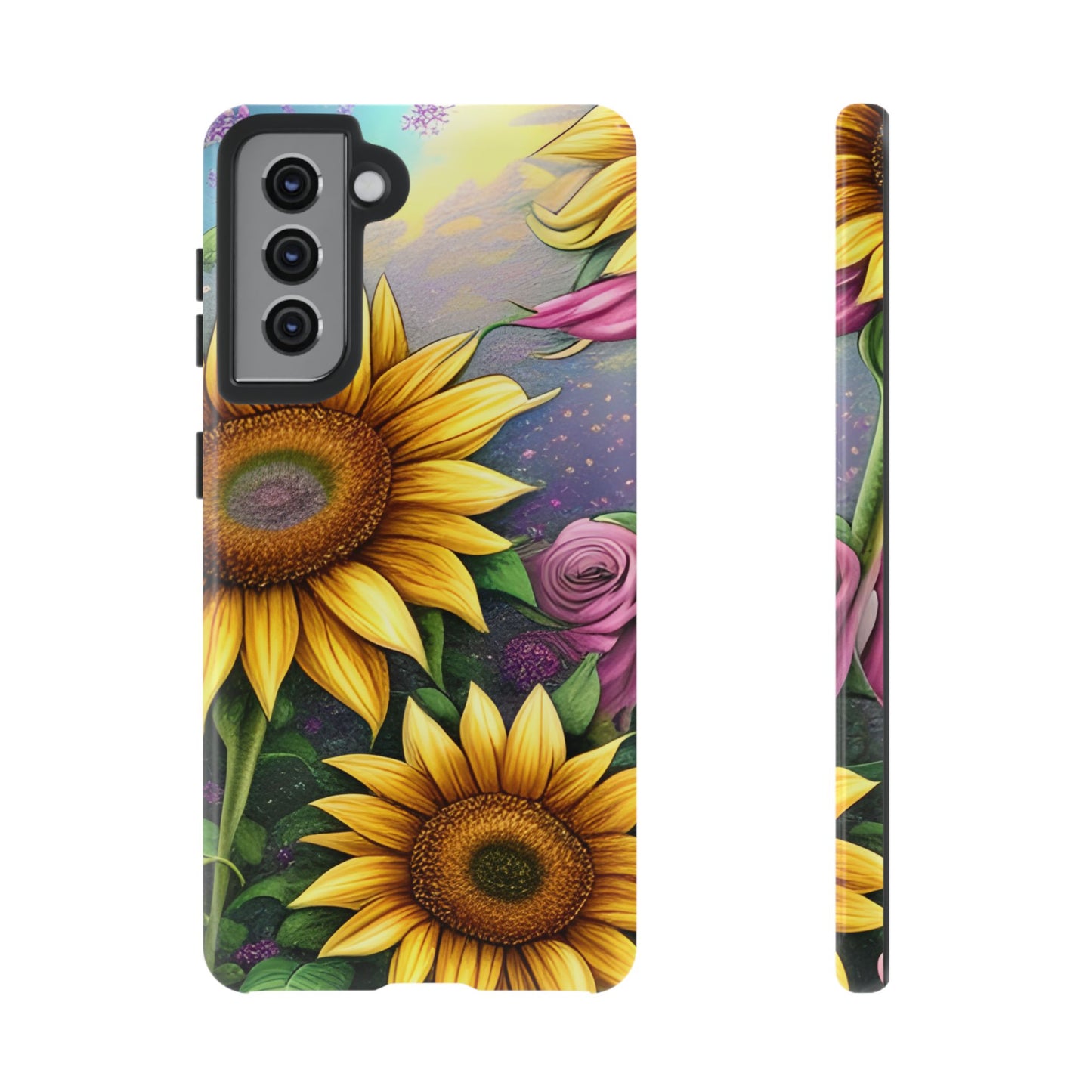 Whimsical Sunflower & Rose Garden - Samsung Galaxy Series Case