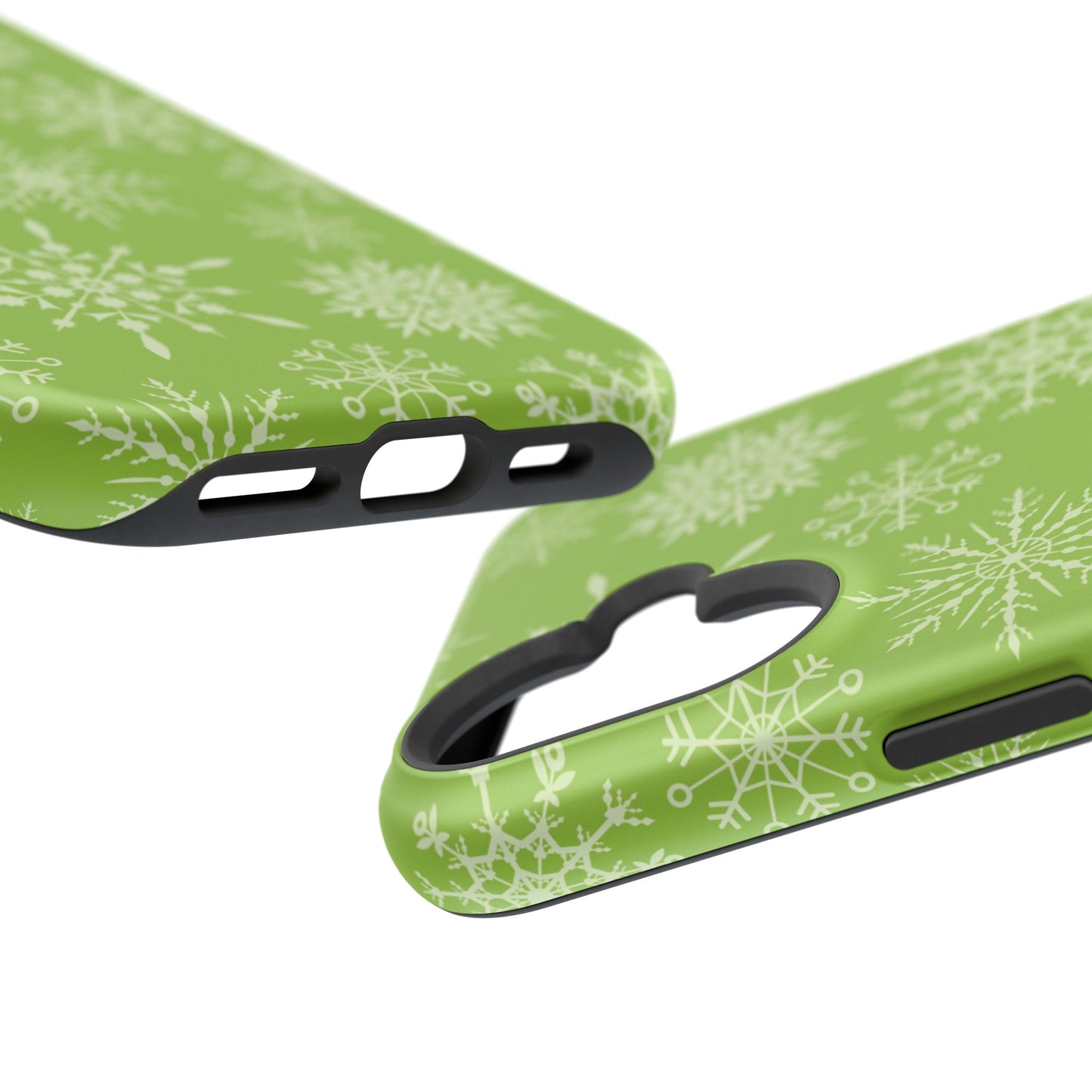 Green Snowflake Pattern – MagSafe iPhone Series Case