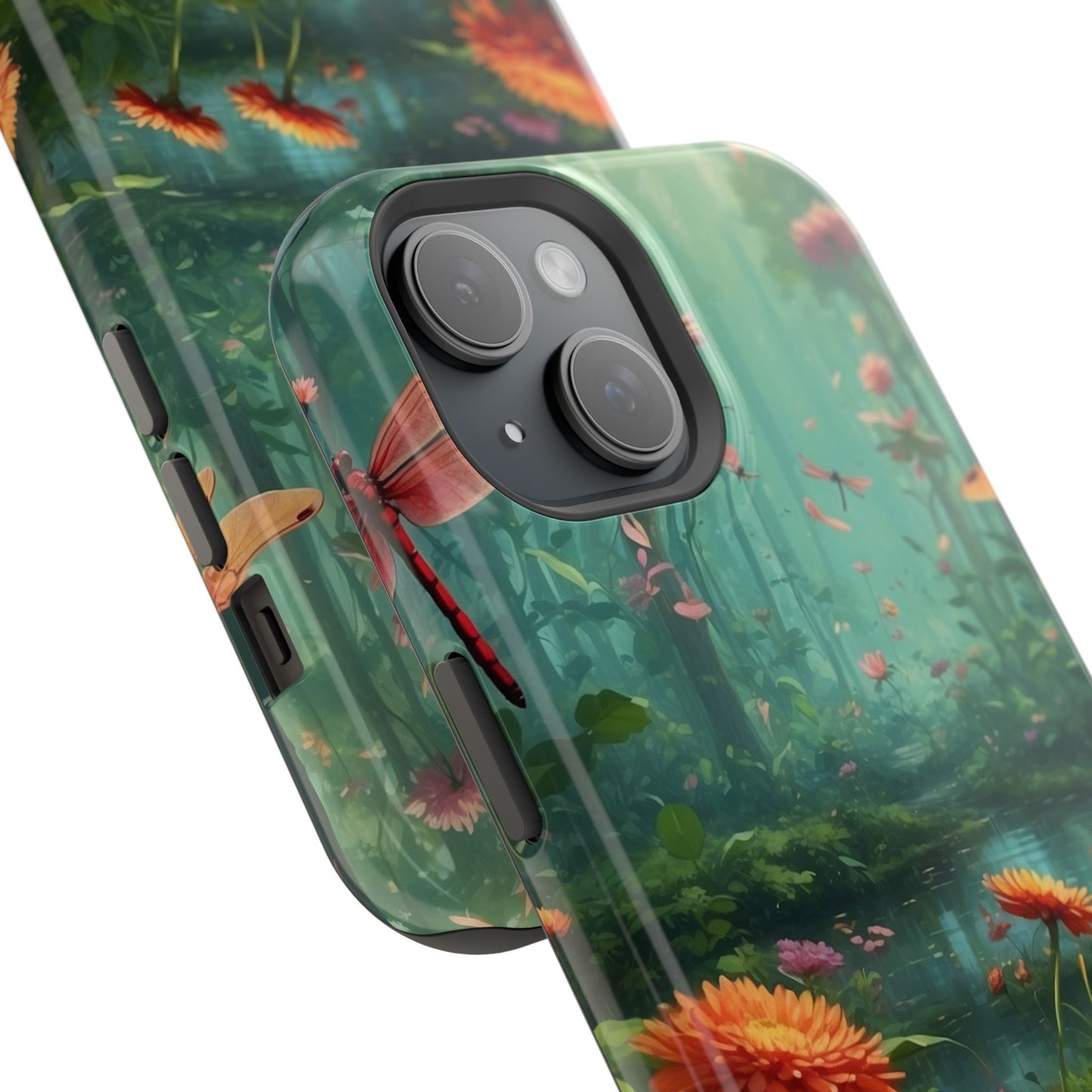 Enchanted Forest Dragonflies & Blossoms – MagSafe iPhone Series Case