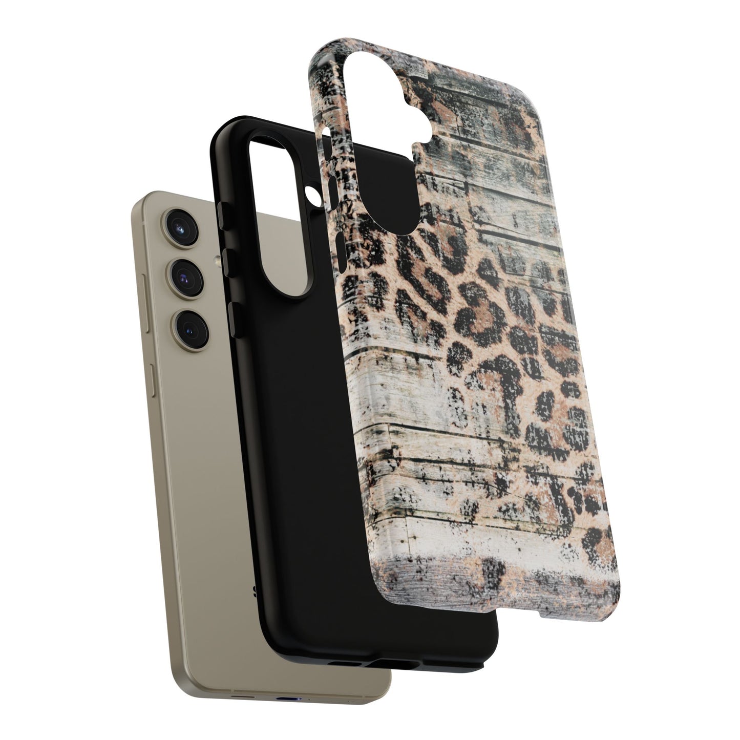 Rustic Leopard Wood Print - iPhone Series Case