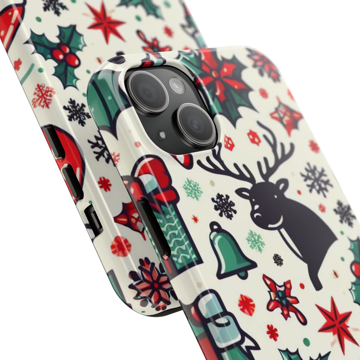 Cartoon Christmas Cheer – iPhone Case