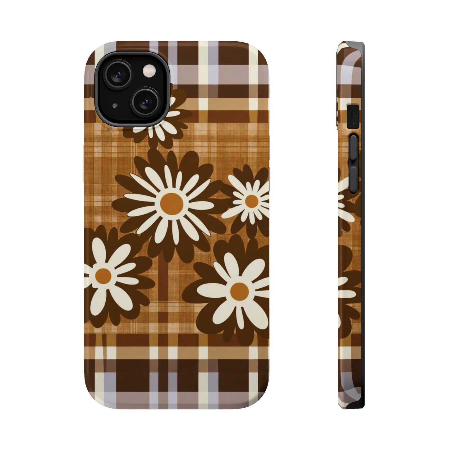 Rustic Bloom Plaid iPhone Case