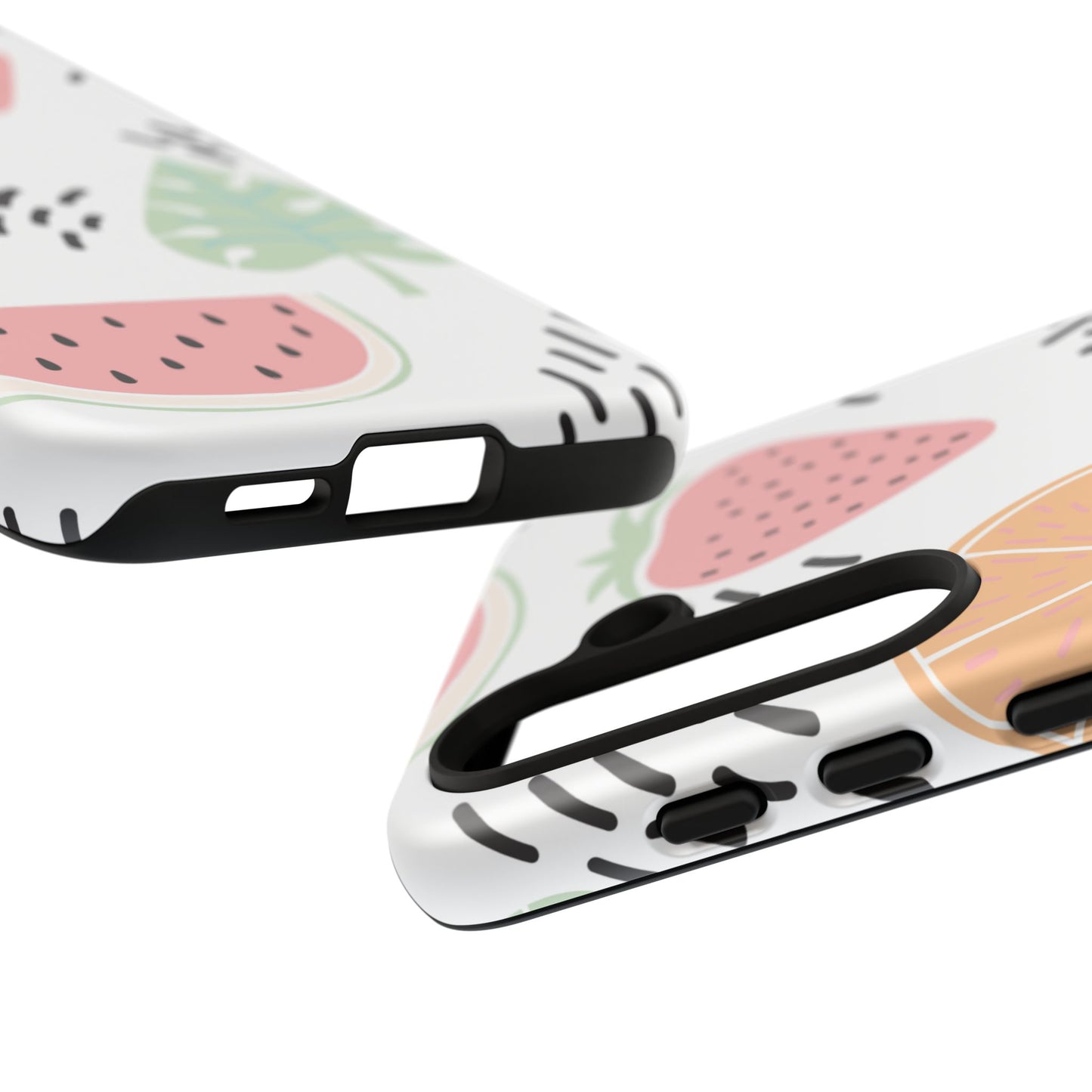 Tropical Fruit Fiesta Tough Samsung Galaxy Case – Fun Watermelon, Pineapple, and Citrus Design - BOGO Cases