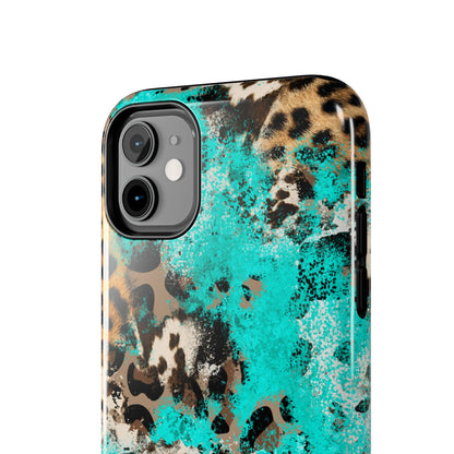 Aqua Splash Leopard - iPhone Series Case