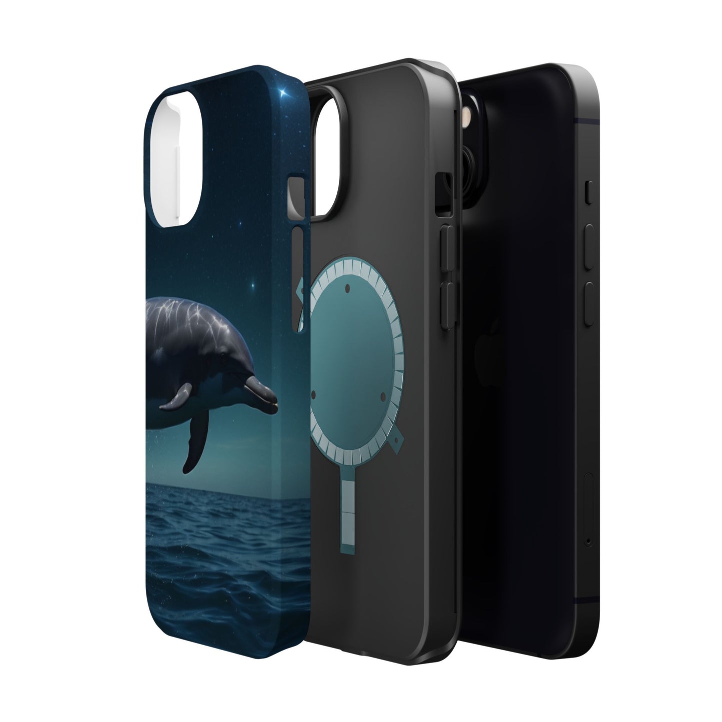 Midnight Ocean Dolphin - MagSafe-Compatible Case