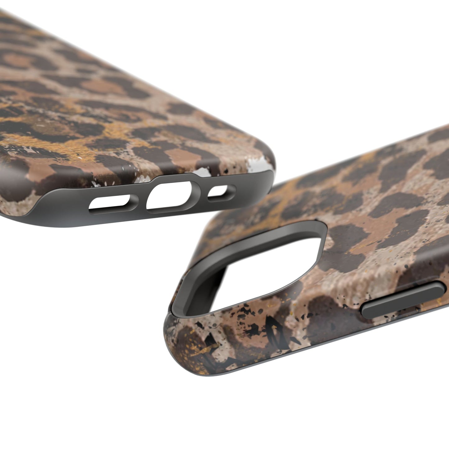 Vintage Distressed Leopard Print - MagSafe iPhone Series Case