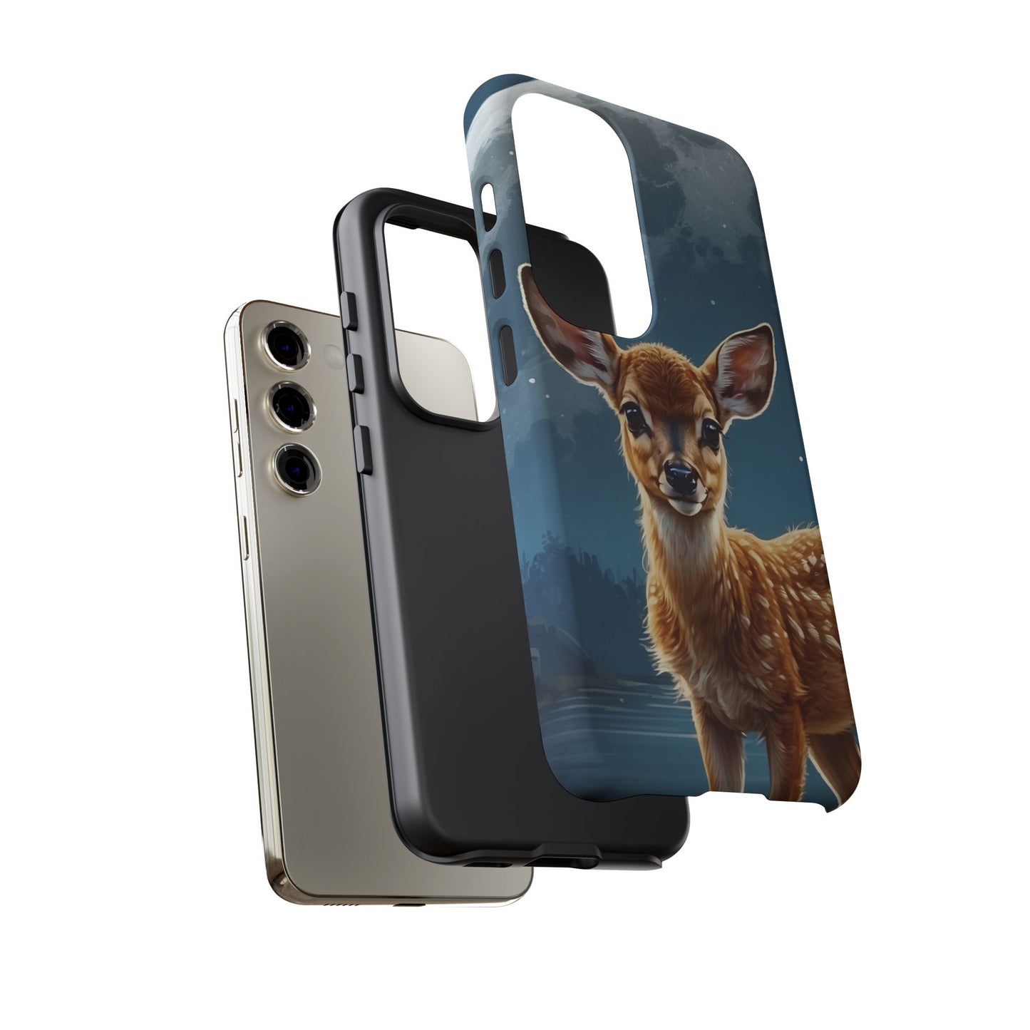 Samsung Galaxy Case – Enchanted Fawn Under the Moonlit Sky