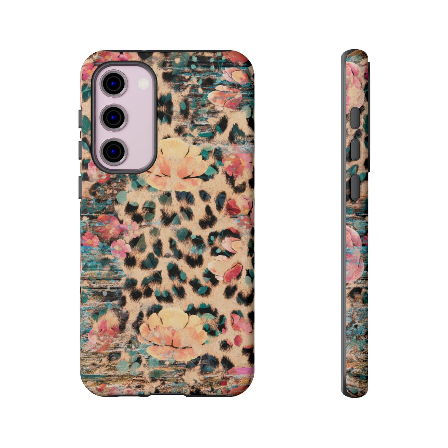 Rustic Floral Leopard - Samsung Galaxy Series Case