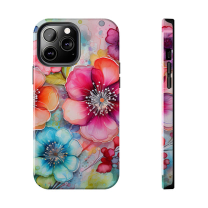 Vibrant Watercolor Floral Garden - iPhone Series Case