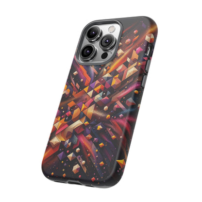 Vibrant Geometric Case | Futuristic Cosmic Art