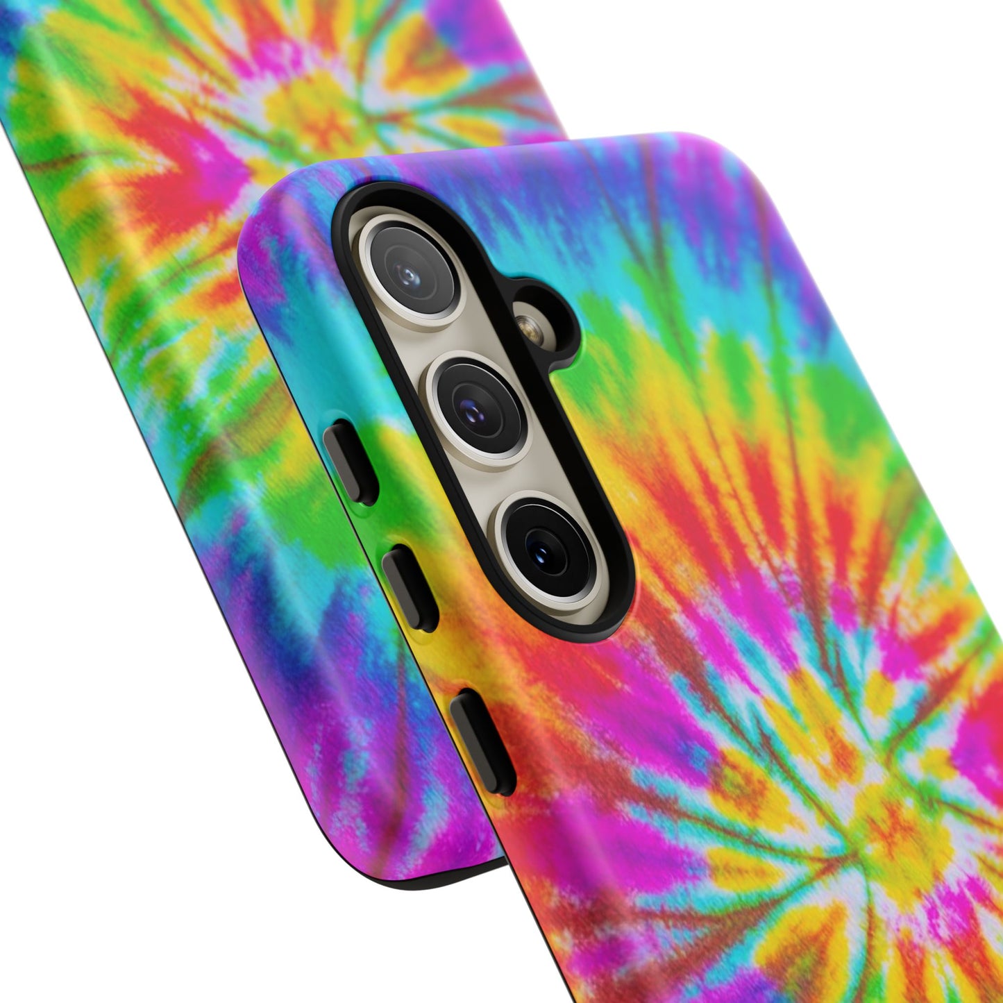 Vibrant Rainbow Spiral Tie-Dye Samsung Galaxy Case – Bold & Retro Style