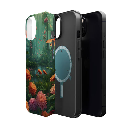 Enchanted Forest Dragonflies & Blossoms – MagSafe iPhone Series Case