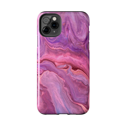 Lavender Dreamscape – iPhone Case with Pink & Purple Marble Swirl