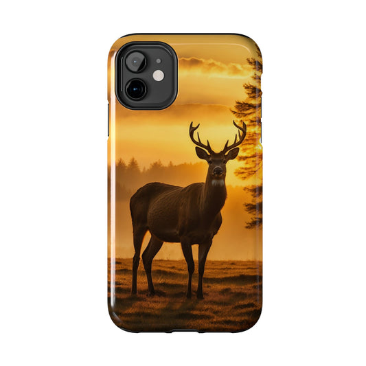 Sunset Majesty: Regal Stag – iPhone Case