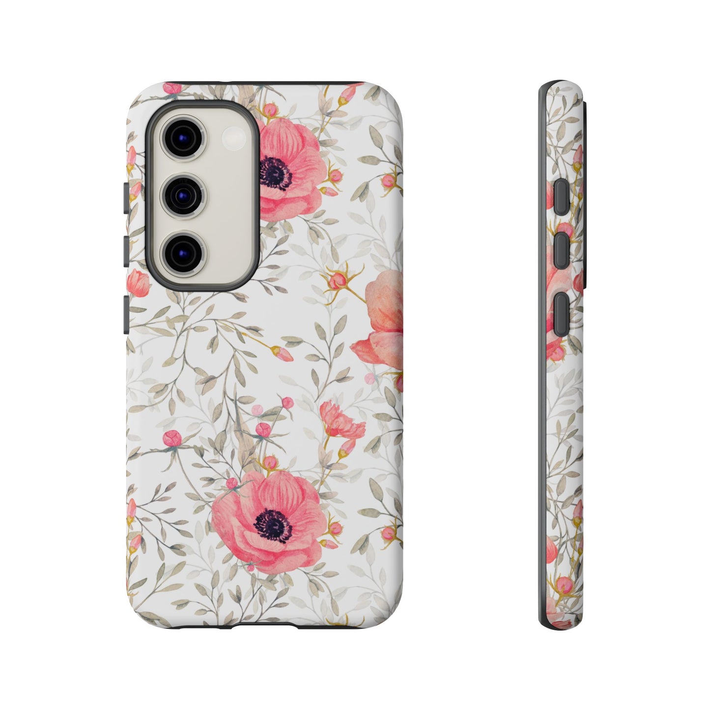 Pink Floral Watercolor Samsung Galaxy Case – Elegant Blossom Design