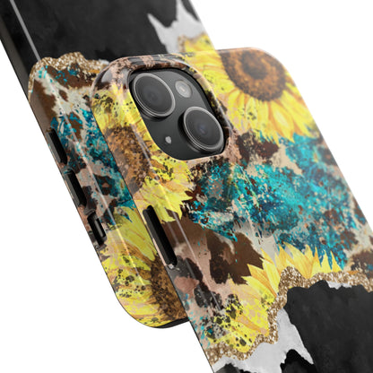 Rustic Sunflower Leopard Glam - iPhone Series Case