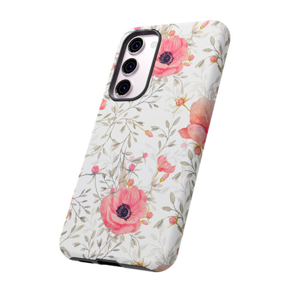 Pink Floral Watercolor Samsung Galaxy Case – Elegant Blossom Design