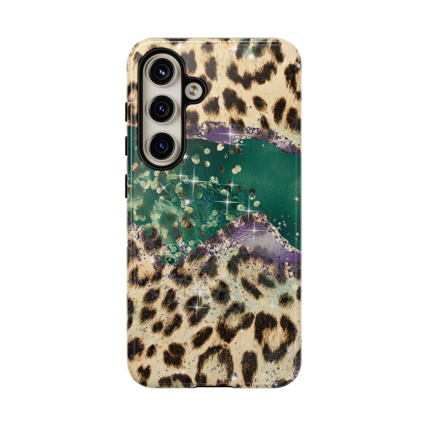 Emerald Glitter Leopard Print - iPhone Series Case