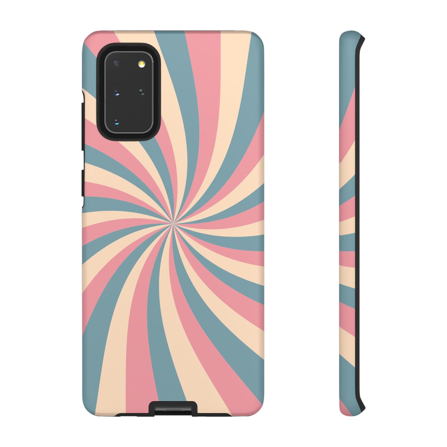 Vintage Pastel Swirl  Samsung Galaxy Case – Dual-Layer Protection with 70s-Inspired Design