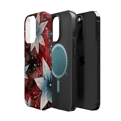 Winter Bloom Poinsettia – MagSafe iPhone Case