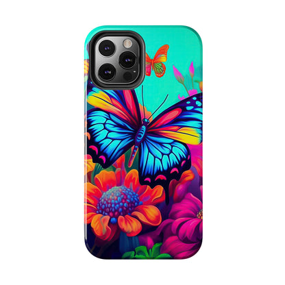 Vivid Butterfly & Floral Burst - iPhone Series Case