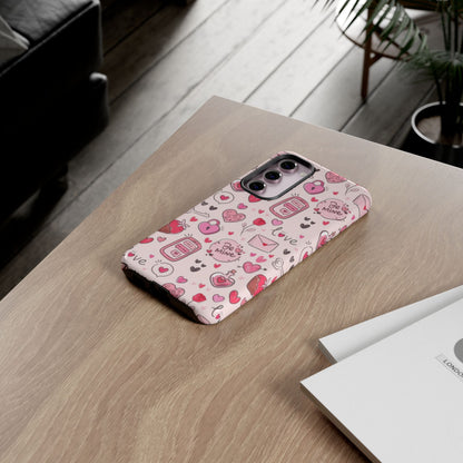 Samsung Galaxy Case: Playful Valentine's Day Icons Case