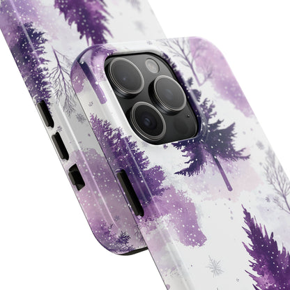 Purple Snowy Forest - iPhone Series Case