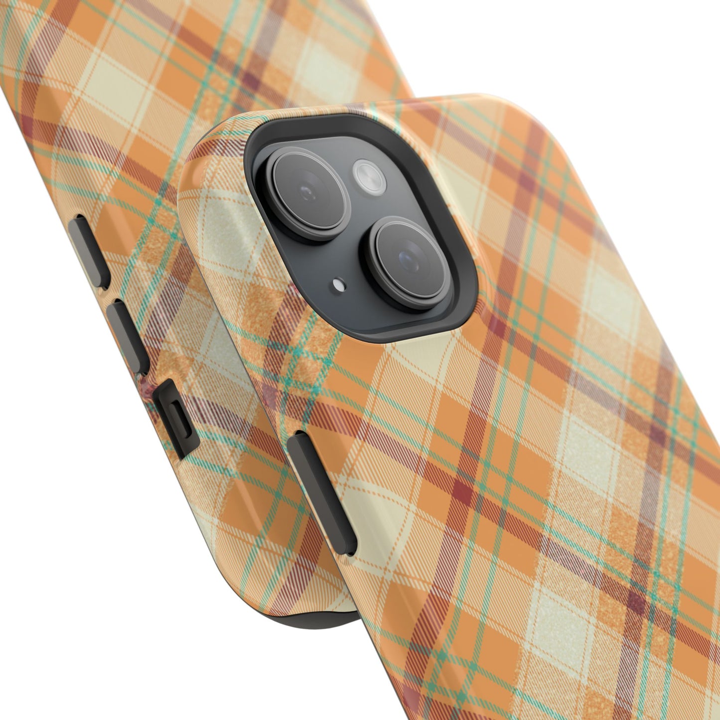 MagSafe Case - Warm Autumn Plaid Design