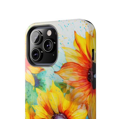 Watercolor Sunflower Splash - iPhone Series Case