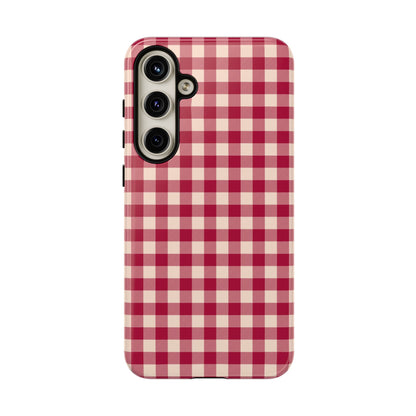 Vintage Red Gingham Check – Samsung Galaxy Case