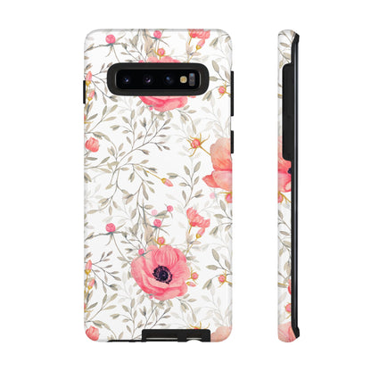 Pink Floral Watercolor Samsung Galaxy Case – Elegant Blossom Design